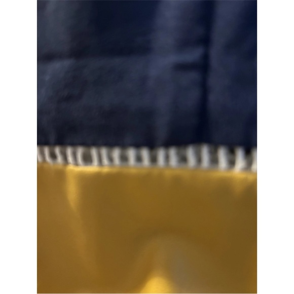 Size small, navy, and mustard color Double Zero peplum top. - Picture 3 of 3